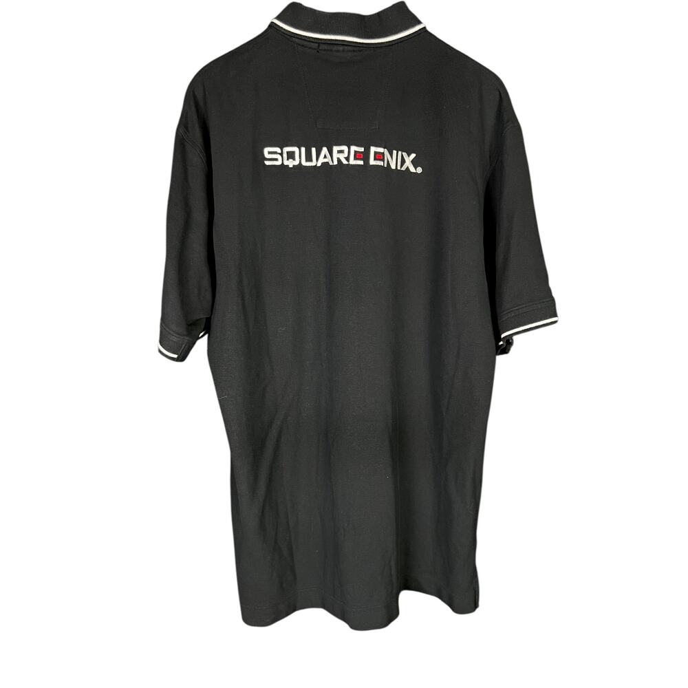 Men's Square Enix Employee/Promo Black & White Logo Gamer Polo - XL
